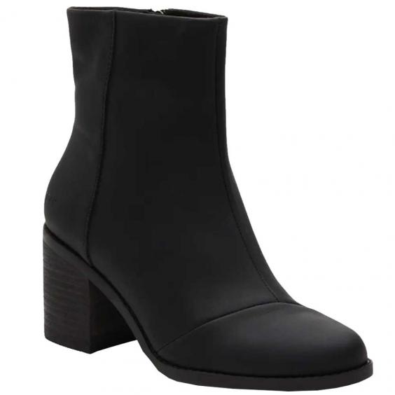 TOMS Shoes Evelyn Heeled Boot Black (Women's)