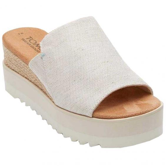 TOMS Shoes Diana Mule Sandal White (Women's)