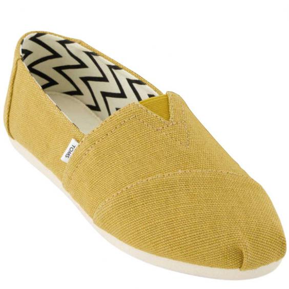 TOMS Shoes Alpargata Golden Honey Heritage Canvas (Women's)