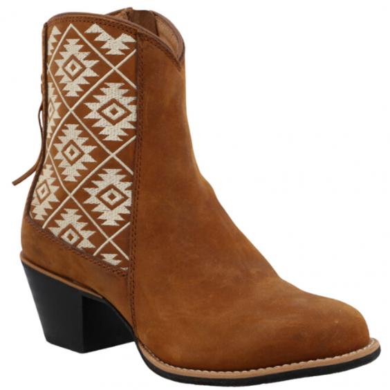 Twisted X 7'' Western Fashion Bootie Oiled Saddle & Tan (Women's)