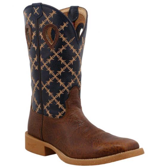 Twisted X 12'' Tech X Boot/ Rustic Brown & Navy (Men's)