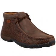 Twisted X Chukka Driving Moc Brown & Tooled Brown (Women's)