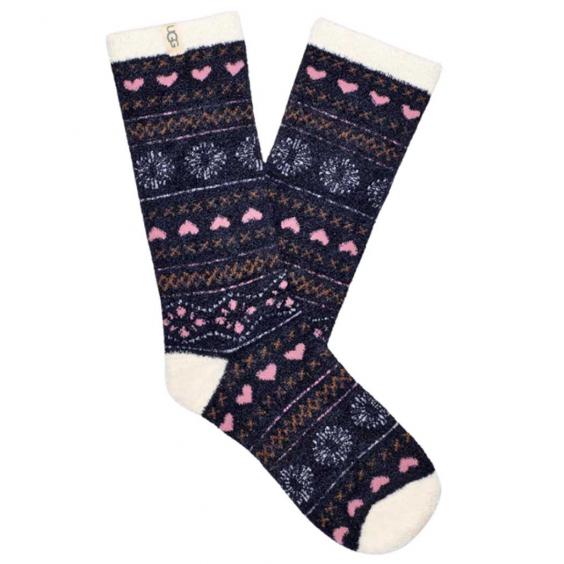 UGG Leslie Graphic Crew Socks Mariner Fairisle (Women's)