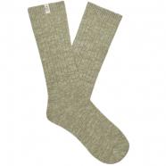 UGG Rib Knit Slouchy Crew Sock Moss Green/ Grassland (Women's)