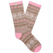 UGG Leslie Graphic Crew Socks Putty Fairisle (Women's)