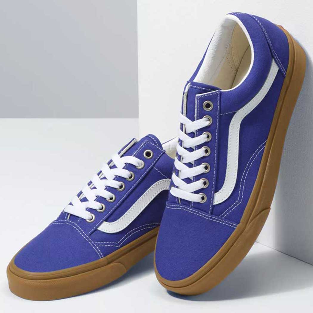 vans old skool blue gum sole