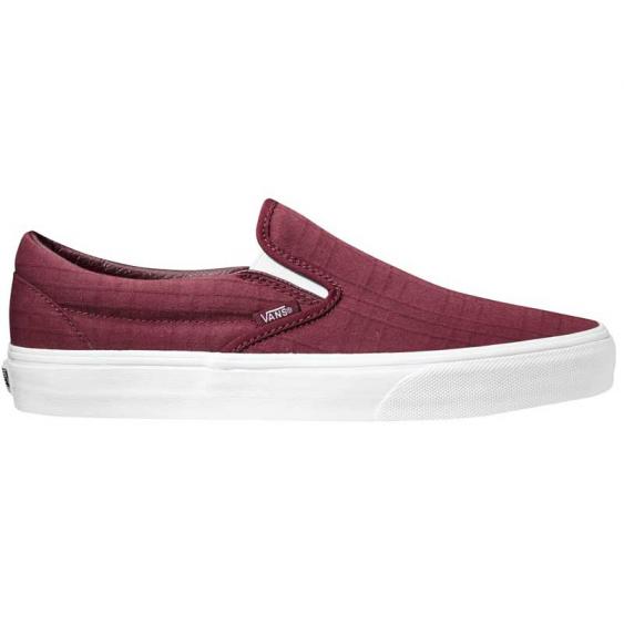 all red vans slip on