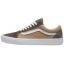 Vans Old Skool Sneaker Canvas/ Suede Block Brown (Women's) 1