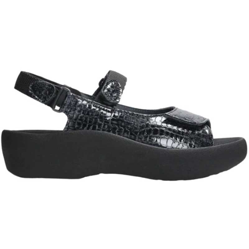 Wolky Jewel Mini Croco Leather Anthracite- Free Shipping!