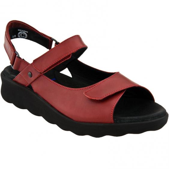 Wolky Pichu Red Smooth Leather 1890-350 (Women's)
