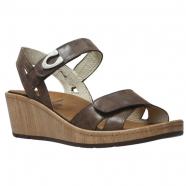 Wolky Sanibel Wedge Sandal Cedar Brown Leather (Women's)