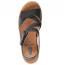 Wolky La Jolla Wedge Sandals Black Viagretta Leather (Women's) 3