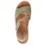 Wolky Lo Jolla Wedge Sandal Olive Viagretta Leather (Women's) 3