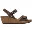 Wolky Sanibel Wedge Sandal Cedar Brown Leather (Women's) 1