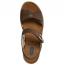 Wolky Sanibel Wedge Sandal Cedar Brown Leather (Women's) 3